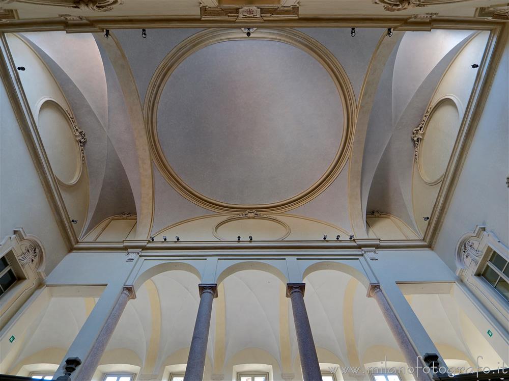 Milan (Italy) - Ceiling of the Staircase of honor of the Cloisters of San Simpliciano